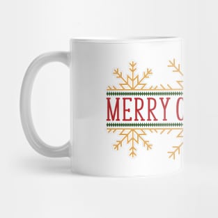 Merry Christmas Colorful Typography Mug